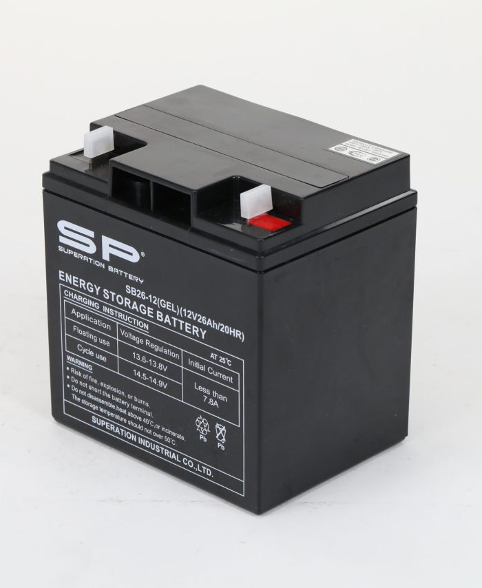 Batterie SB26-12 12V26AH  Size 166*125*175（GEL）（SP）