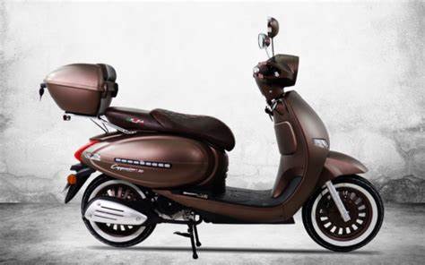 Top Case Scooter Cappucino Noir & Blanc