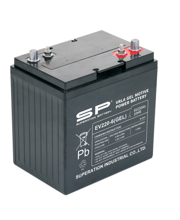 SP EV220-6(GEL) EV Motive Power GEL Battery 6V 220Ah