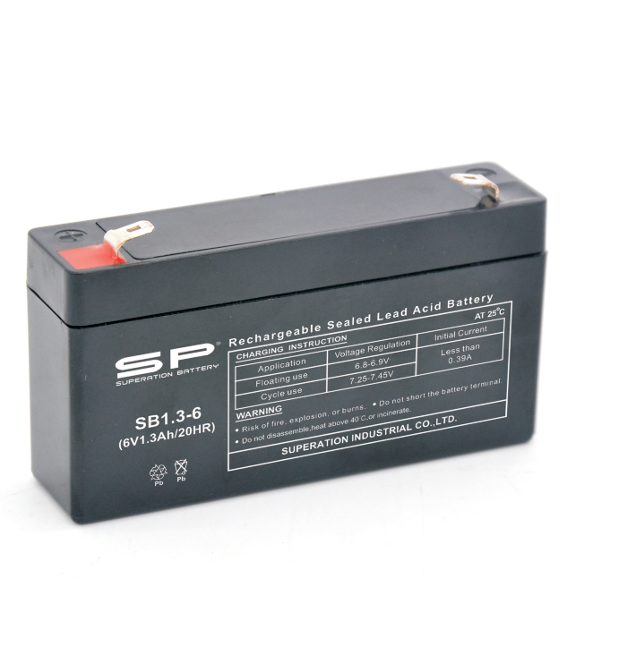SP SB1.3-6 VRLA AGM Battery 6V 1.3Ah