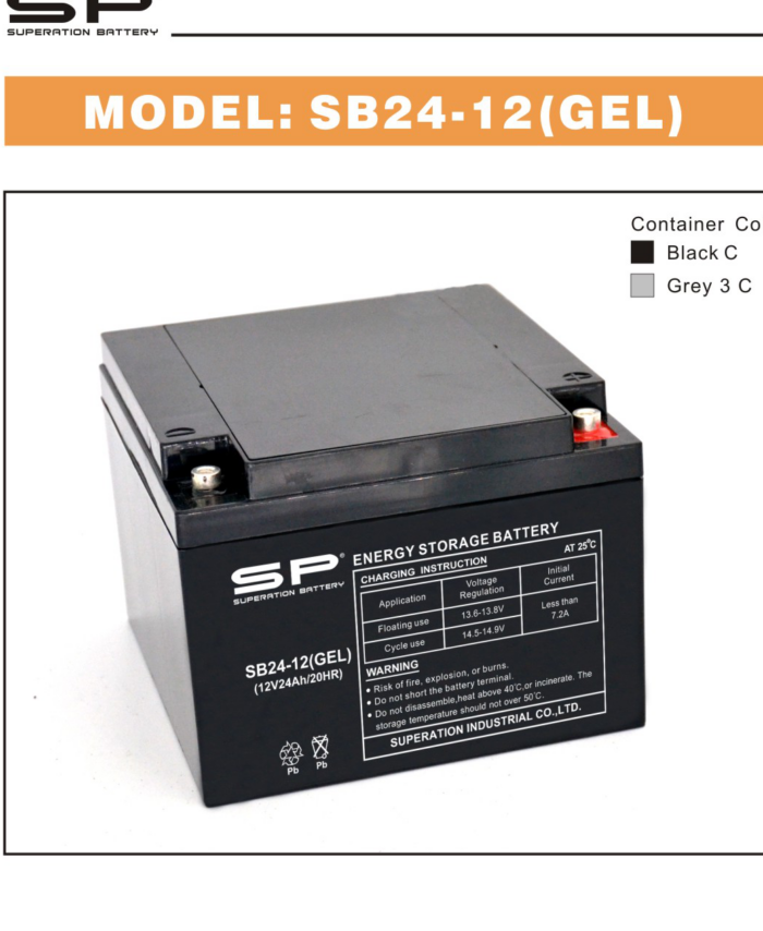 SP SB24-12(GEL) GEL Battery 12V 24Ah